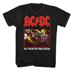 AC/DC Shirt Rock And Roll Ain’t Noise Pollution Black T-Shirt