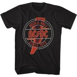 AC/DC Shirt Rock & Roll Since 1973 Black T-Shirt