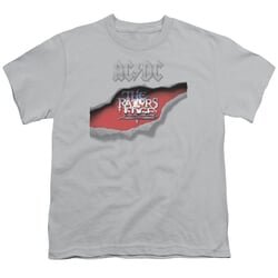 ACDC Kids Shirt The Razors Edge Silver T-Shirt