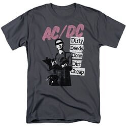 ACDC Shirt Dirty Deeds Charcoal T-Shirt