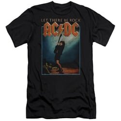 ACDC Slim Fit Shirt Let There Be Rock Black T-Shirt