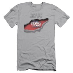 ACDC Slim Fit Shirt The Razors Edge Silver T-Shirt