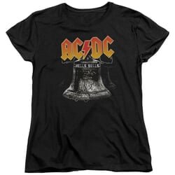 ACDC Womens Shirt Hell’s Bells Black T-Shirt