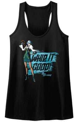 Ace Attorney Juniors Tank Top Whip It Good Black Racerback
