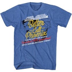 Ace Attorney Shirt Better Call Phoenix Heather Royal T-Shirt