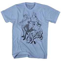 Ace Attorney Shirt First Cast Heather Blue T-Shirt