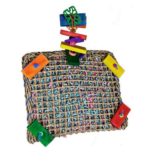 A&E Cage Company, AE Cage Company Happy Beaks Vine Mat Forage Pouch for Birds, 1 count