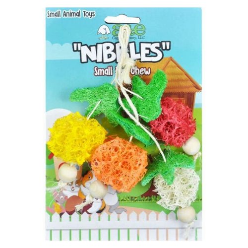 A&E Cage Company, AE Cage Company Nibbles Fruit Bunch Loofah Chew Toy, 1 count