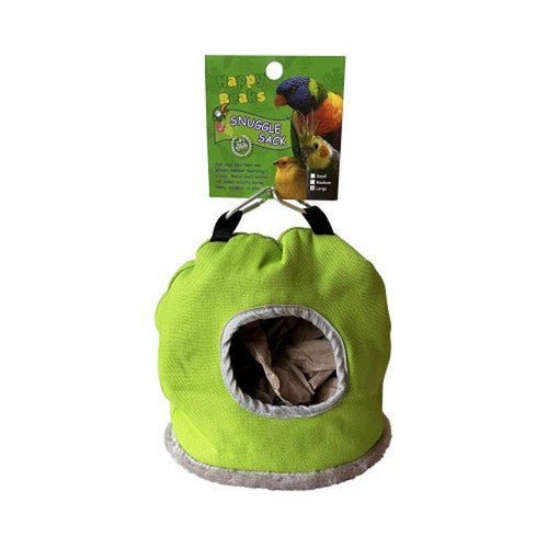 A&E Cage Company, Happy Beaks Snuggle Sack Bird Hut Assorted, 1 Count / Large