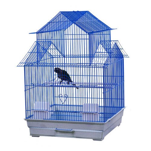AE Cage Company House Top Bird Cage Assorted Colors 18″x18″x27″ 1 count by A&E Cage