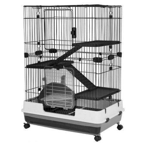 AE Cage Company Nibbles Deluxe 4 Level Small Animal Cage 32″L x 21″W x 43″H 1 count by