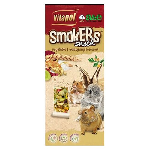 A&E Cage Company, Smakers Vegetable Sticks for Small Animals, 2 count