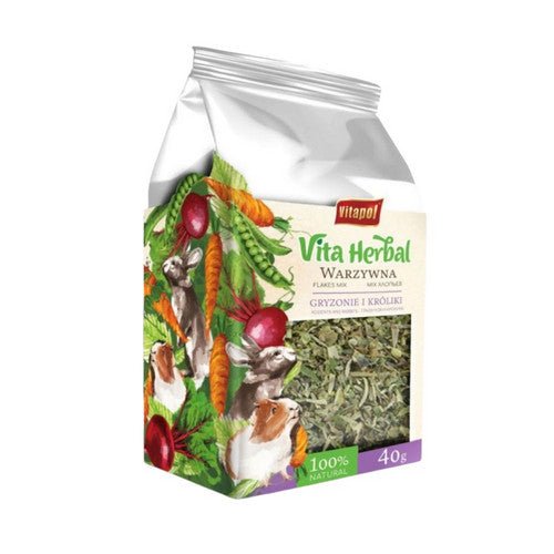A&E Cage Company, Vitapol Vita Herbal Vegetable Patch Mix, 1 Count / 40 Grams