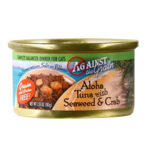 Against the Grain, Against the Grain Aloha Tuna With Seaweed & Crab Dinner Wet Cat Food