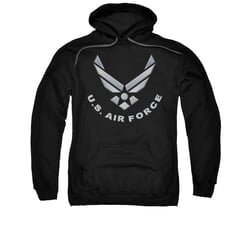 Air Force Hoodie Logo Black Sweatshirt Hoody