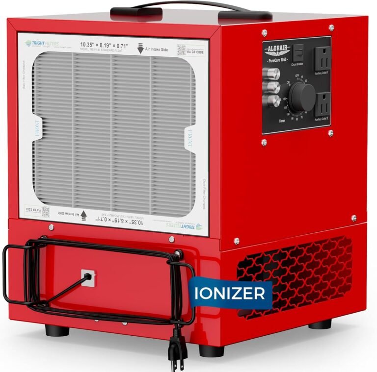 Alorair 1050 CFM Portable Air Filtration Systems Built-In Ionizer for Woodworking Shop