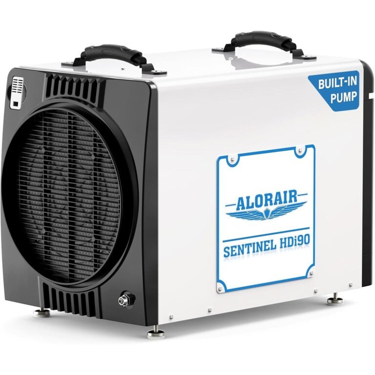 AlorAir 198 PPD Crawl Space Dehumidifiers with Pump and Drain Hose — Sentinel Hdi90 Duct Able 2600 Sq Ft