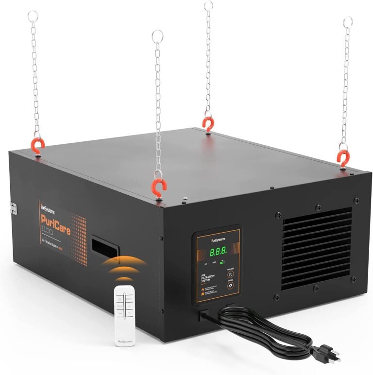 AlorAir 3-Speed Remote Shop Air Filtration System — Puricare 1100