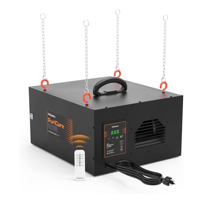 AlorAir 3-Speed Remote Shop Air Filtration System — Puricare 500ig