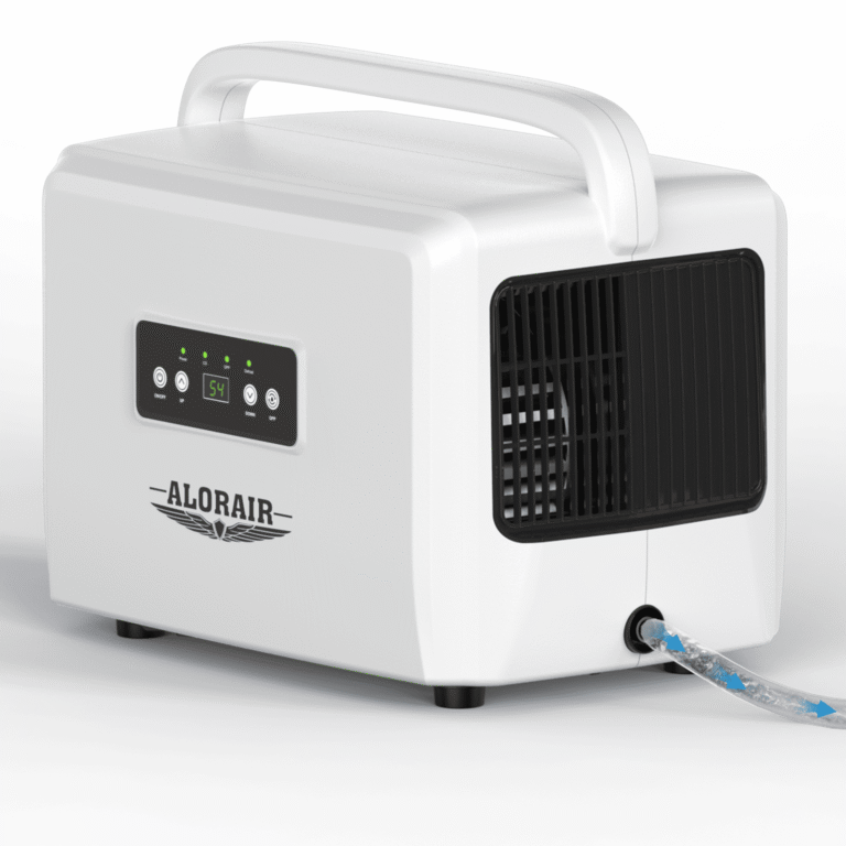 AlorAir 70 PPD Crawl Space Dehumidifier with Drain Hose — Helios D35 1000 Sq Ft