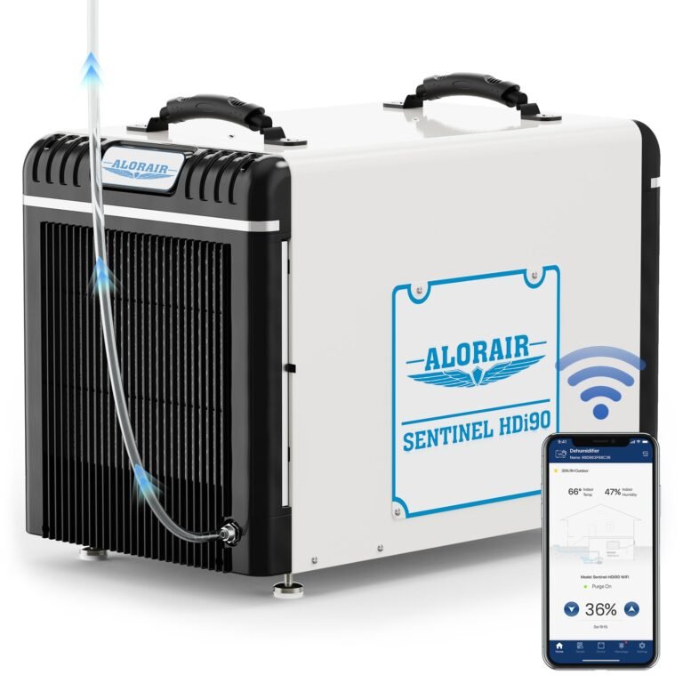 AlorAir WiFi 198 PPD Crawl Space Dehumidifier with Condensate Pump