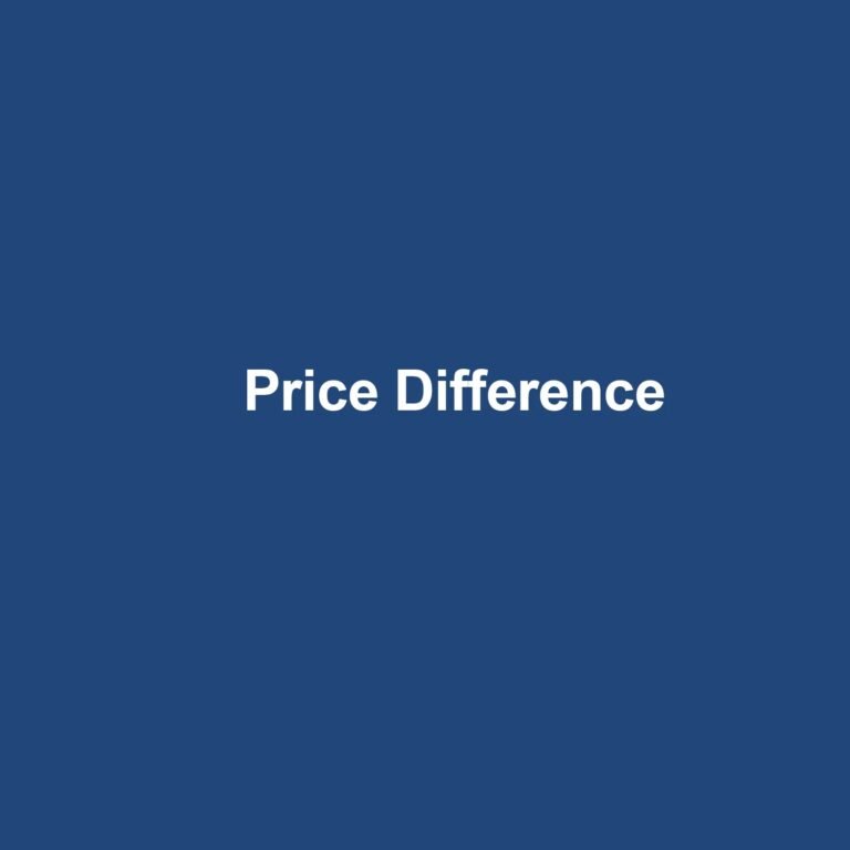 Price Difference Link (Not a Product Sale)
