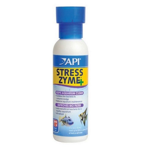 API, Stress Zyme Plus Aquarium Cleaning Solution, 4 oz (Treats 240 Gallons)