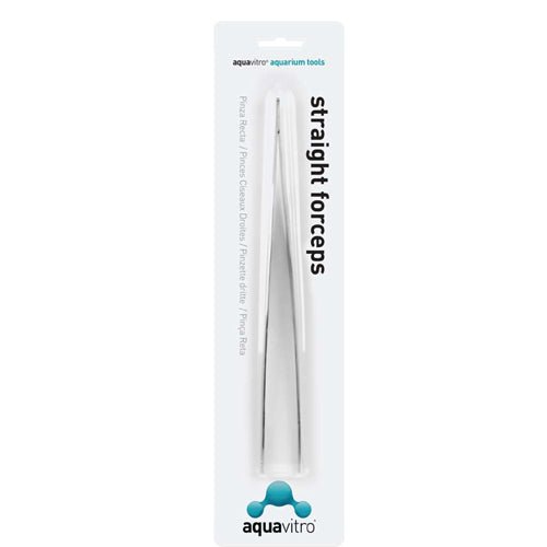 aquavitro, aquavitro Stainless Steel Straight Forceps Aquarium Tool, Silver, 1 Each/10 in
