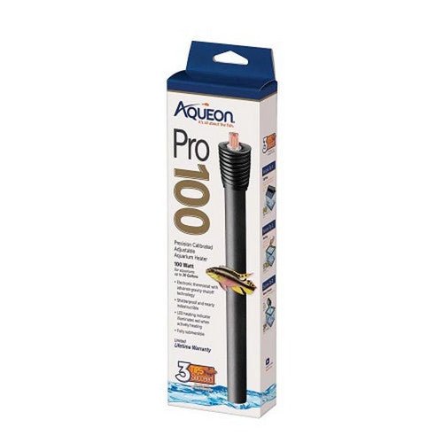 Aqueon, Adjustable PRO Aquarium Heater 100 Watts, Up To 30 Gallons