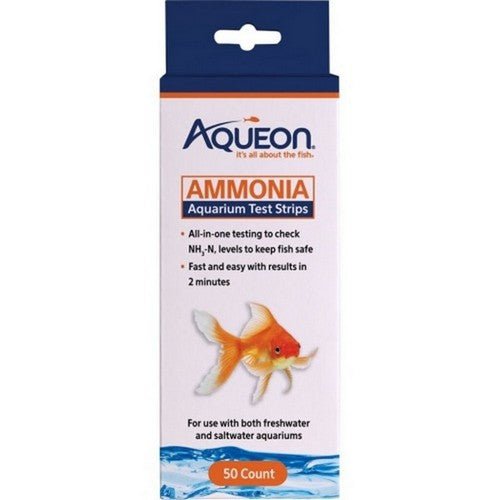 Aqueon, Aqueon Ammonia Aquarium Test Strips, 50 Count