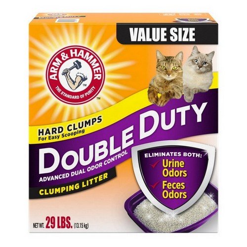 Arm & Hammer, Arm & Hammer Double Duty Dual Odor Control Clumping Cat Litter, 29 Lbs
