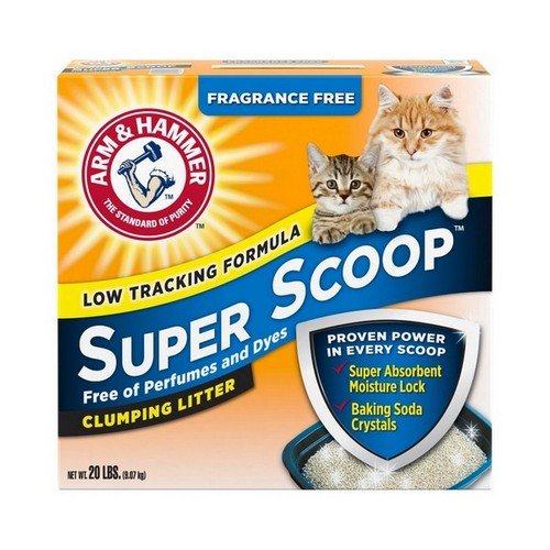 Arm & Hammer, Arm & Hammer Super Scoop Clumping Unscented Cat Litter, 20 Lbs