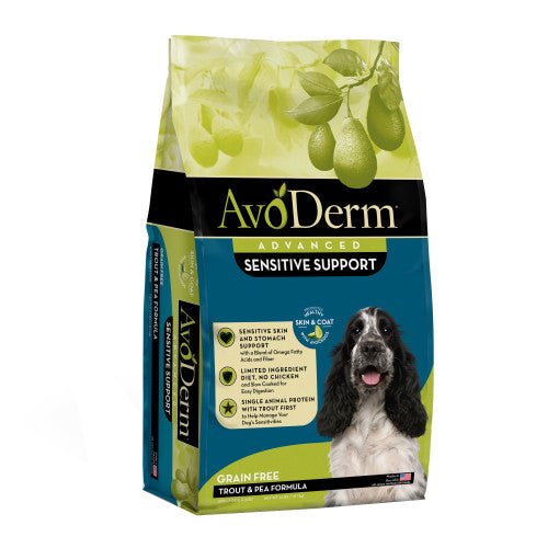 Avoderm, AvoDerm Natural Advanced Sensitive Support Trout & Pea Formula Dry Dog Food, 1 — Each 4 Lb