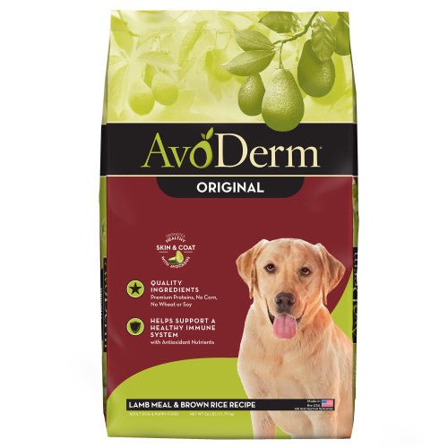 Avoderm, AvoDerm Natural Original Lamb Meal & Brown Rice Recipe Dry Dog Food, 1 Each/26 lb