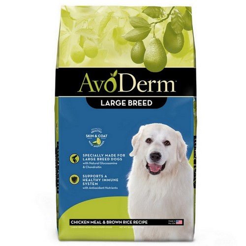Avoderm, Chicken Meal And Brown Rice Formula Large Breed Dry Dog Food, 1 Count / 26 Lbs