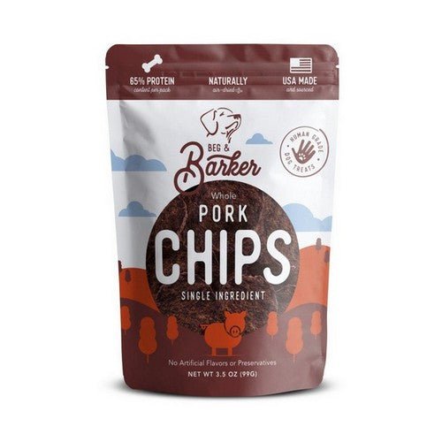 Beg and Barker, Beg & Barker Pork Heart Chips Dog Treats, 3.5 Ounces