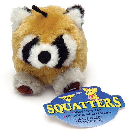 Booda Pet, Booda Squatter Dog Toy Raccoon, 1 Each/Medium