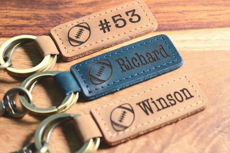 Football Keychain, Football Team Gifts, Football Senior Night Gifts, Personalized