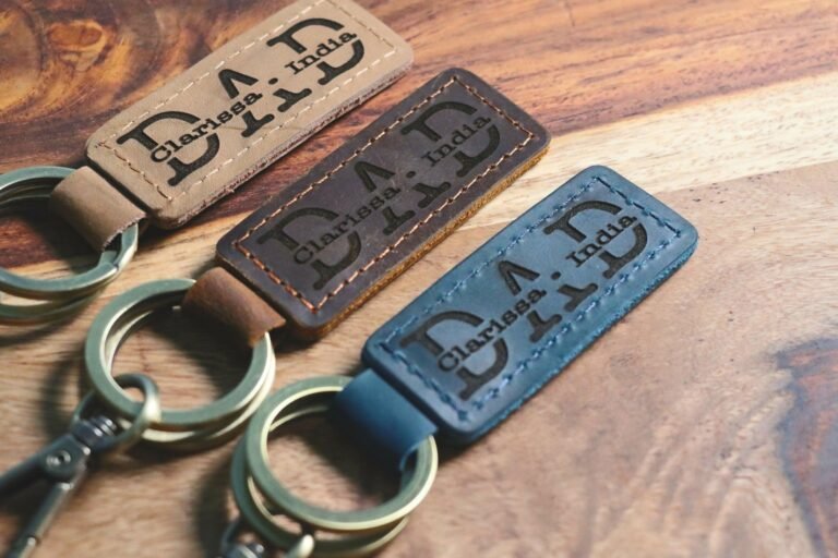 Personalized Dad Keychain, New Dad Gift, Engraved Dad Keychain, Fathers Day Keychain