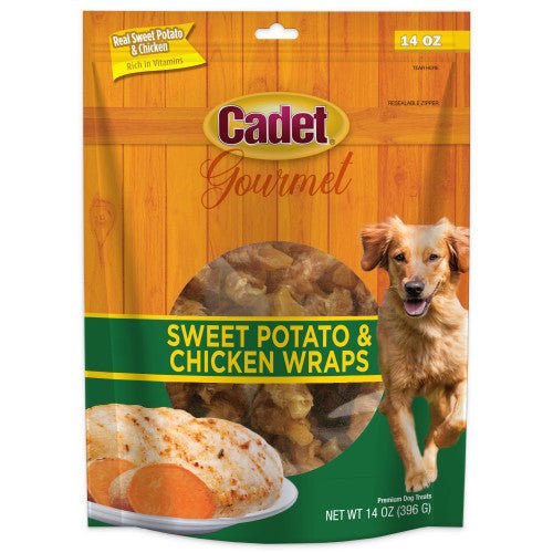 Cadet, Cadet Gourmet Sweet Potato & Chicken Wrapped Dog Treats, 1 Each/14 Oz. (1 Count)