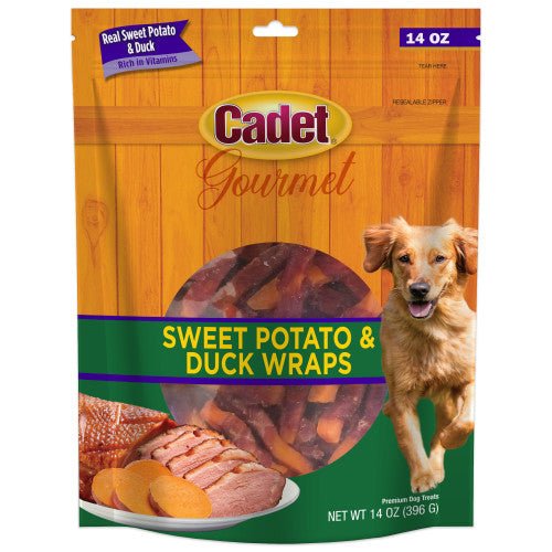 Cadet, Cadet Gourmet Sweet Potato & Duck Wrapped Dog Treats, 1 Each/14 Oz. (1 Count)