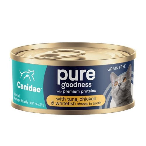 Canidae, CANIDAE Pure Adore Wet Cat Food, Tuna, Chicken & Whitefish in Broth, 24Each/2.46