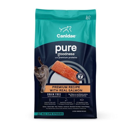 Canidae, CANIDAE Pure Grain-Free Limited Ingredient Diet Dry Cat Food, Sea Formula — W Salmon 1 Each 10 Lb