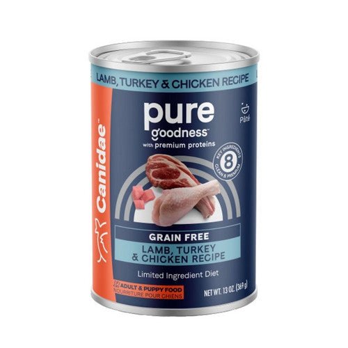Canidae, CANIDAE PURE Grain-Free Wet Dog Food, Elements Formula w/Lamb, Turkey & Chicken