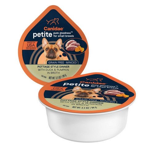 Canidae, CANIDAE PURE Petite Small Breed Grain-Free Wet Dog Food, Minced w/Duck &