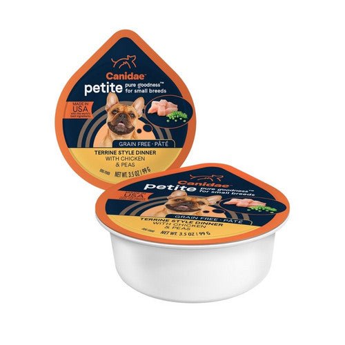 Canidae, CANIDAE PURE Petite Small Breed Grain-Free Wet Dog Food, Pate w/Chicken & Peas
