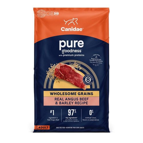 Canidae, CANIDAE PURE with Wholesome Grains Dry Dog Food, Beef & Barley, 1 Each/4 lb