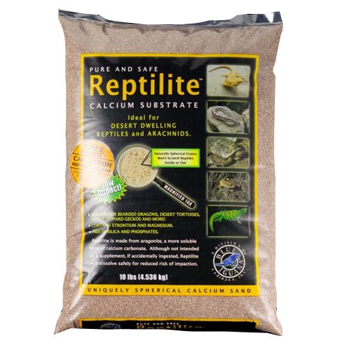 Caribsea, CaribSea All Natural Reptile Calcium Substrate, Baja Tan, 4ea/10 lb (Count of 4)