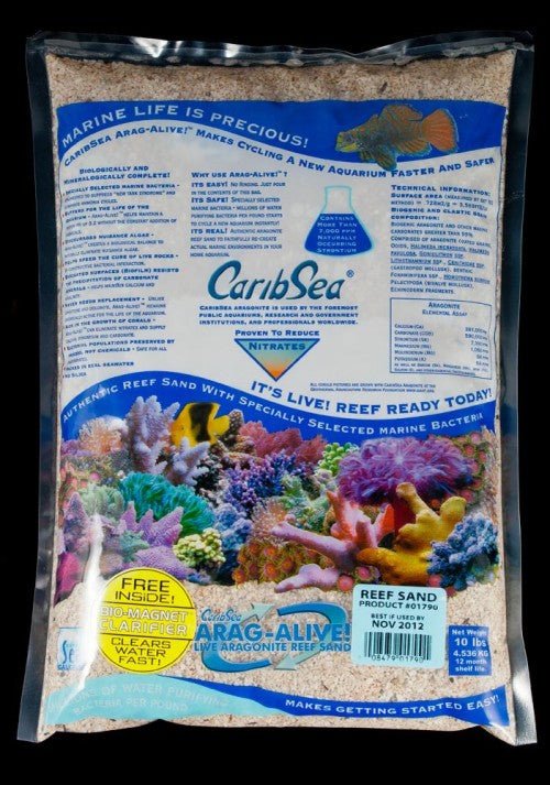 Caribsea, CaribSea Arag-Alive Special Grade Reef Sand, 4ea/10 lb (Count of 4)