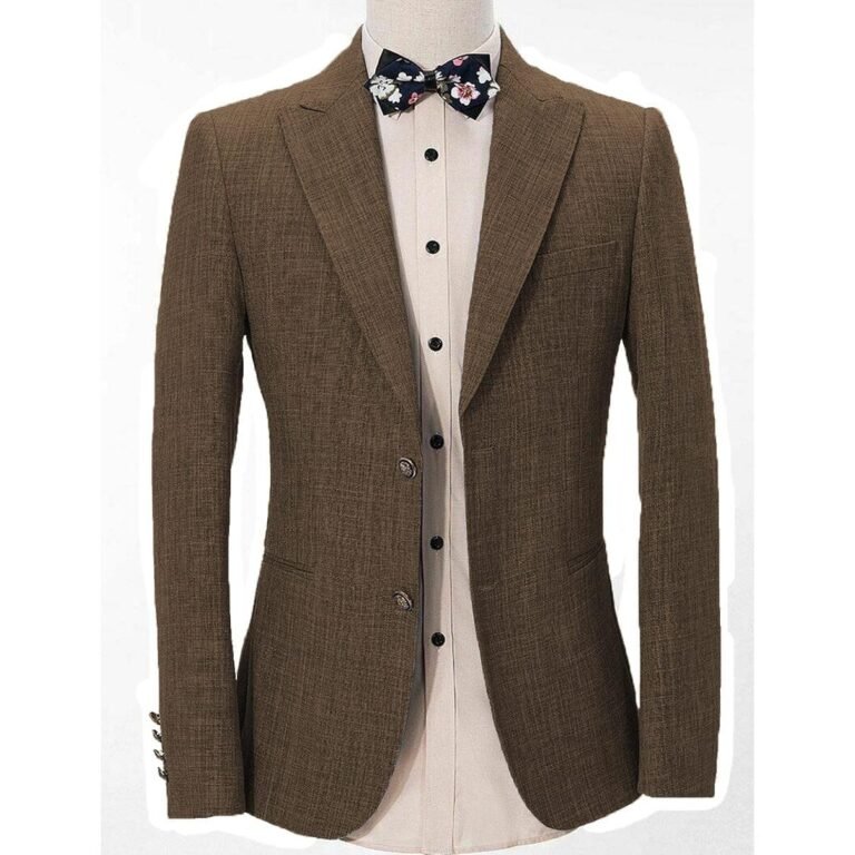 Casual Men’s Regular Fashion Peak Lapel Blazer